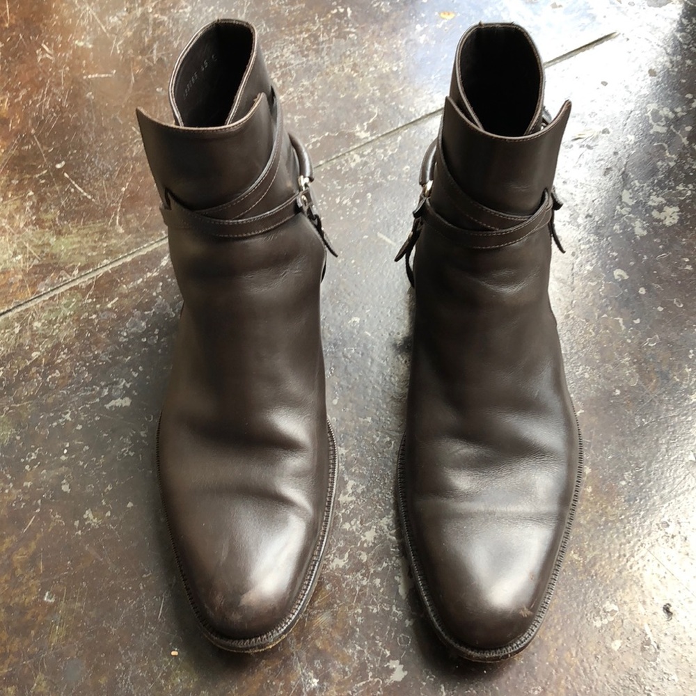 Gucci Men's Brown Leather Chelsea Dealer Boots - Picture 3 of 7